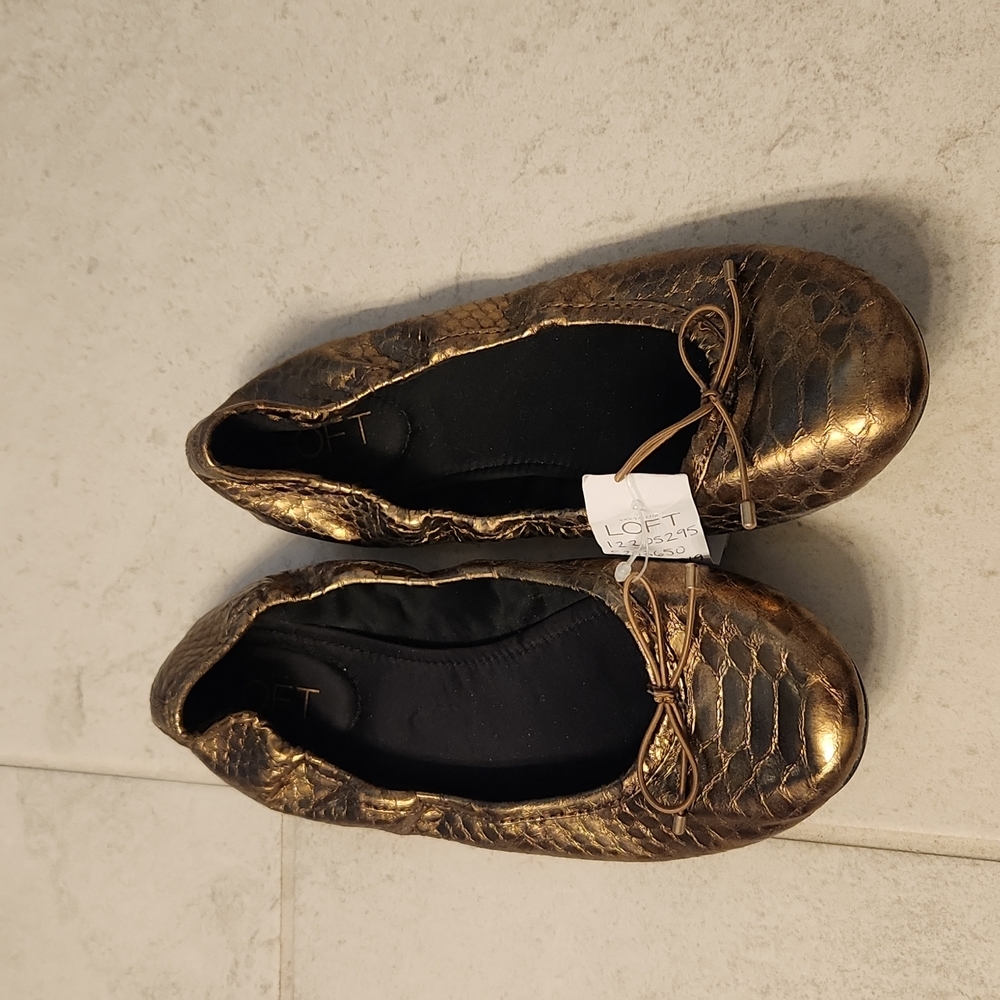 NWT Loft Metallic Shoes